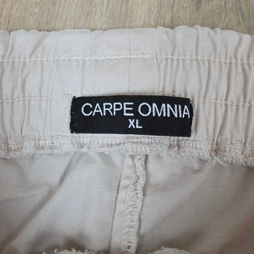 Carpe Omnia Beige Cargo Pants V2 Mens XL Utility Tactical Multi Pocket Jogger